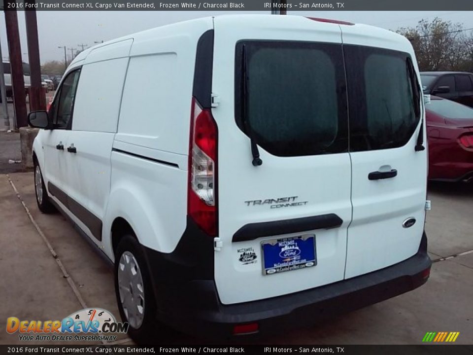 2016 Ford Transit Connect XL Cargo Van Extended Frozen White / Charcoal Black Photo #9