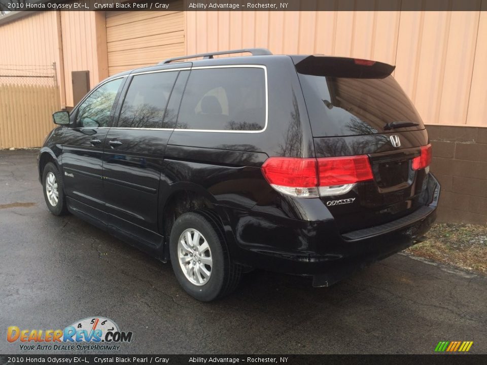 2010 Honda Odyssey EX-L Crystal Black Pearl / Gray Photo #7