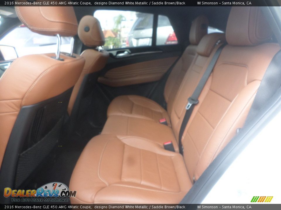 Rear Seat of 2016 Mercedes-Benz GLE 450 AMG 4Matic Coupe Photo #21