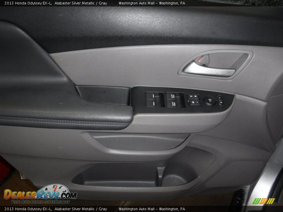2013 Honda Odyssey EX-L Alabaster Silver Metallic / Gray Photo #13