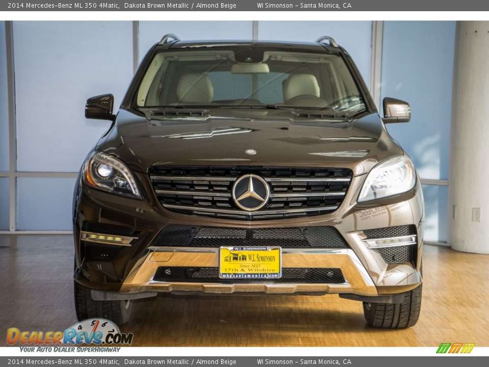 2014 Mercedes-Benz ML 350 4Matic Dakota Brown Metallic / Almond Beige Photo #2