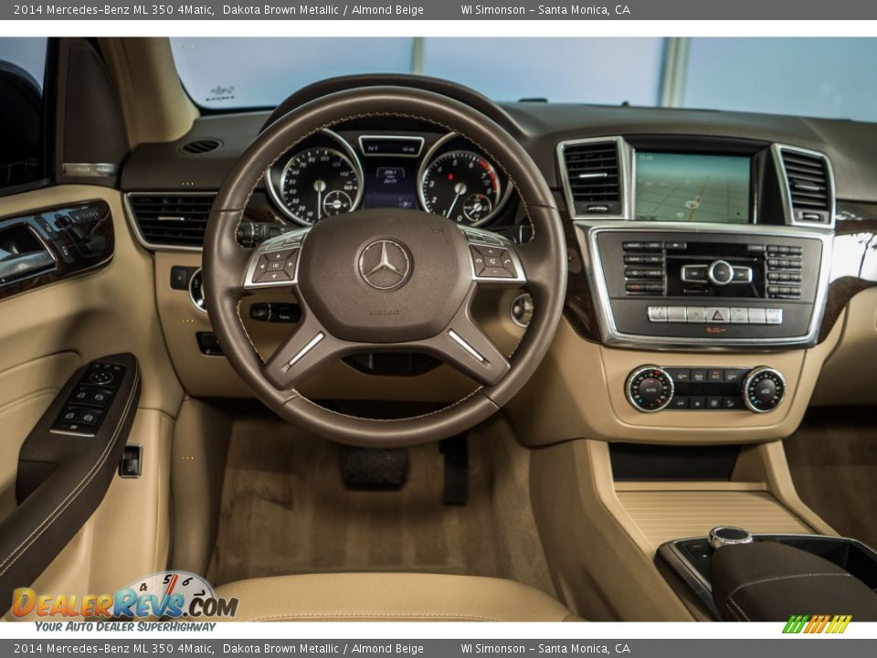 2014 Mercedes-Benz ML 350 4Matic Dakota Brown Metallic / Almond Beige Photo #4