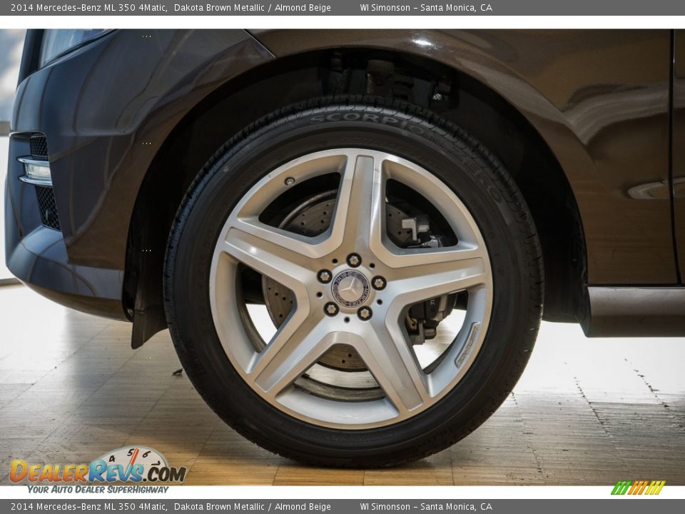 2014 Mercedes-Benz ML 350 4Matic Dakota Brown Metallic / Almond Beige Photo #8