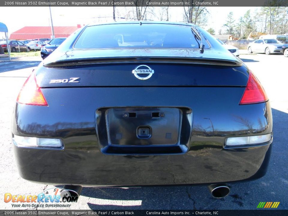 2006 Nissan 350Z Enthusiast Coupe Magnetic Black Pearl / Carbon Black Photo #9
