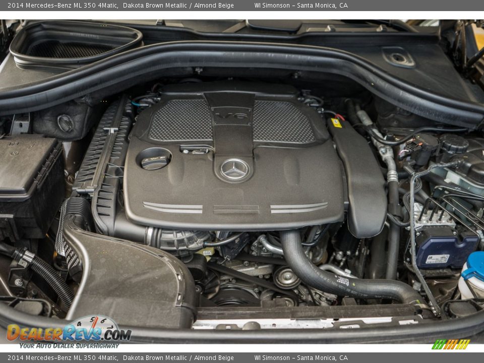 2014 Mercedes-Benz ML 350 4Matic Dakota Brown Metallic / Almond Beige Photo #9
