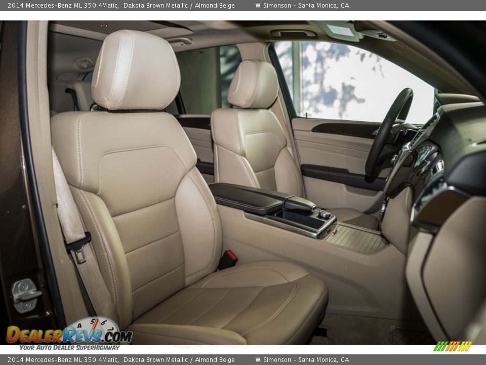 2014 Mercedes-Benz ML 350 4Matic Dakota Brown Metallic / Almond Beige Photo #13