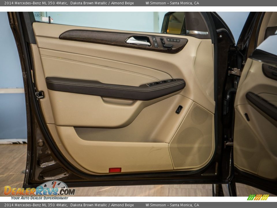 2014 Mercedes-Benz ML 350 4Matic Dakota Brown Metallic / Almond Beige Photo #22