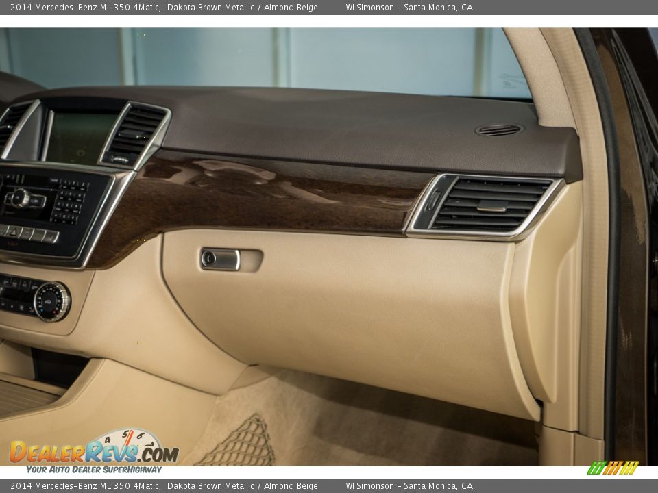 2014 Mercedes-Benz ML 350 4Matic Dakota Brown Metallic / Almond Beige Photo #23
