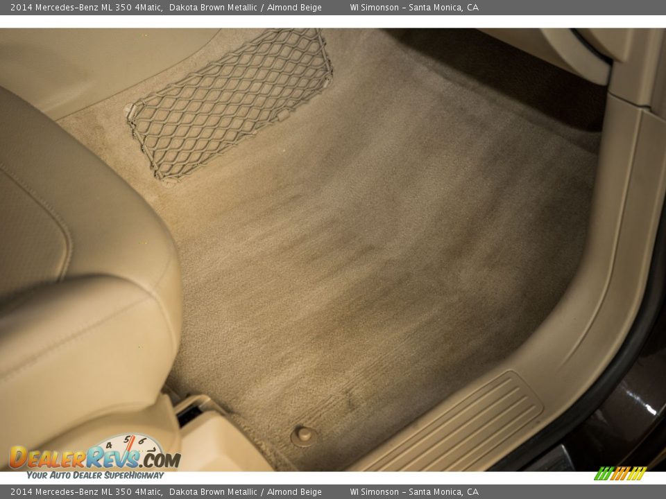 2014 Mercedes-Benz ML 350 4Matic Dakota Brown Metallic / Almond Beige Photo #24