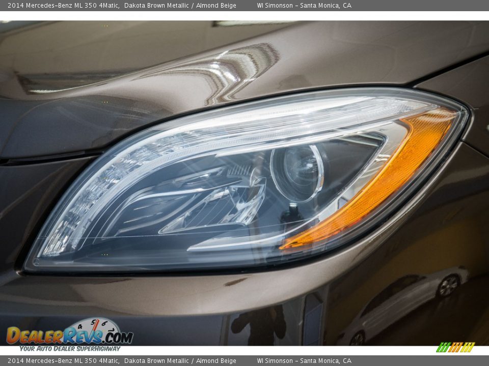 2014 Mercedes-Benz ML 350 4Matic Dakota Brown Metallic / Almond Beige Photo #27
