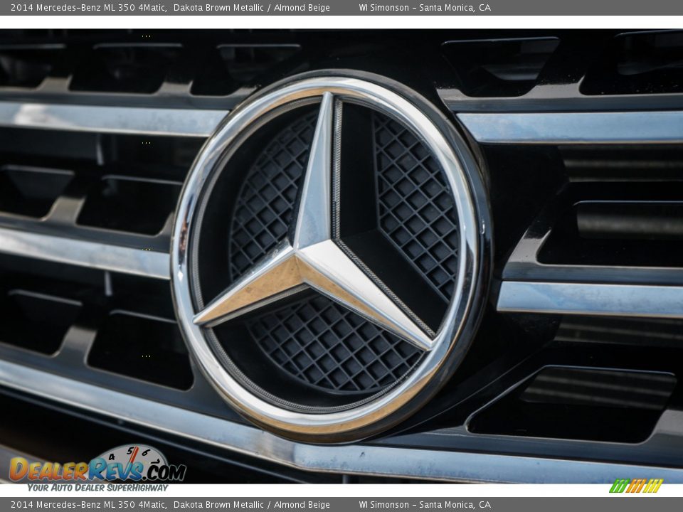 2014 Mercedes-Benz ML 350 4Matic Dakota Brown Metallic / Almond Beige Photo #28