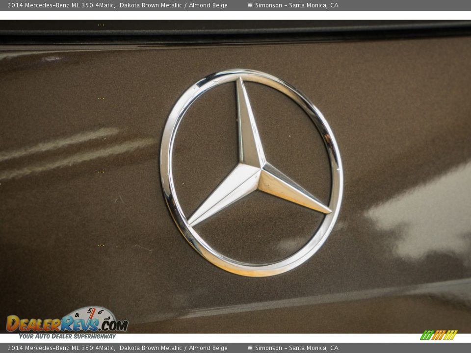 2014 Mercedes-Benz ML 350 4Matic Dakota Brown Metallic / Almond Beige Photo #30