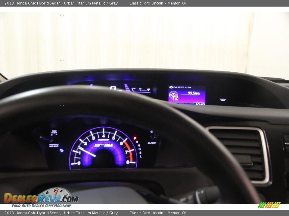2013 Honda Civic Hybrid Sedan Urban Titanium Metallic / Gray Photo #7