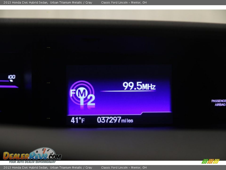 2013 Honda Civic Hybrid Sedan Urban Titanium Metallic / Gray Photo #8