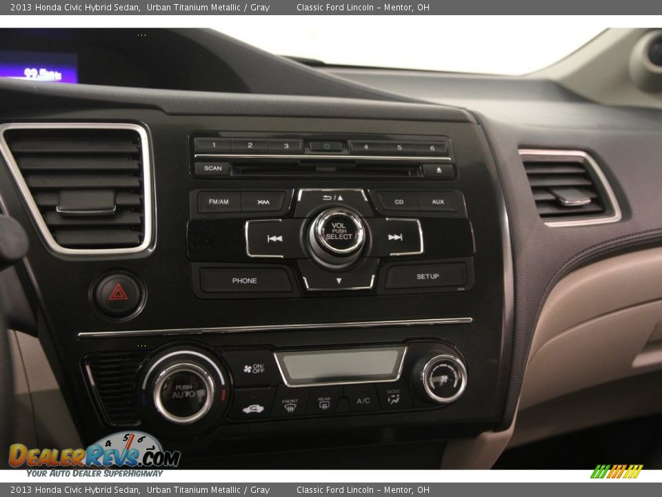 2013 Honda Civic Hybrid Sedan Urban Titanium Metallic / Gray Photo #9