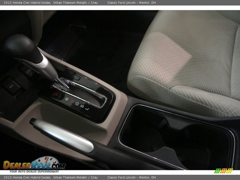 2013 Honda Civic Hybrid Sedan Urban Titanium Metallic / Gray Photo #10