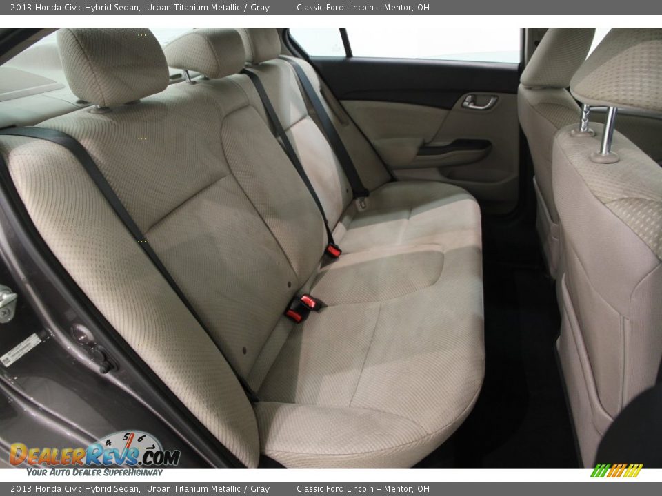 2013 Honda Civic Hybrid Sedan Urban Titanium Metallic / Gray Photo #13