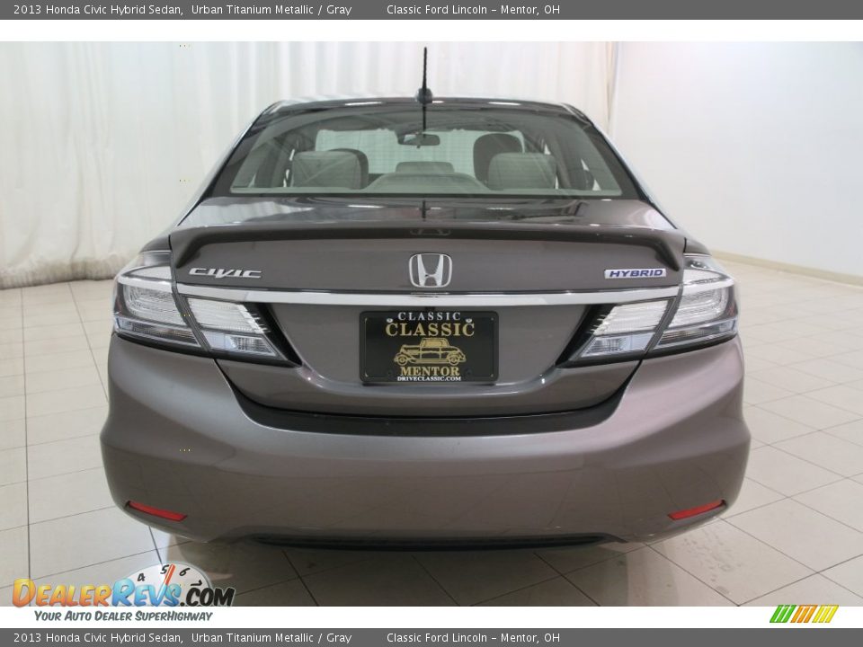 2013 Honda Civic Hybrid Sedan Urban Titanium Metallic / Gray Photo #15
