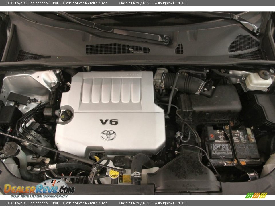 2010 Toyota Highlander V6 4WD Classic Silver Metallic / Ash Photo #21