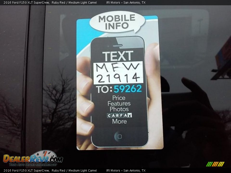 2016 Ford F150 XLT SuperCrew Ruby Red / Medium Light Camel Photo #2