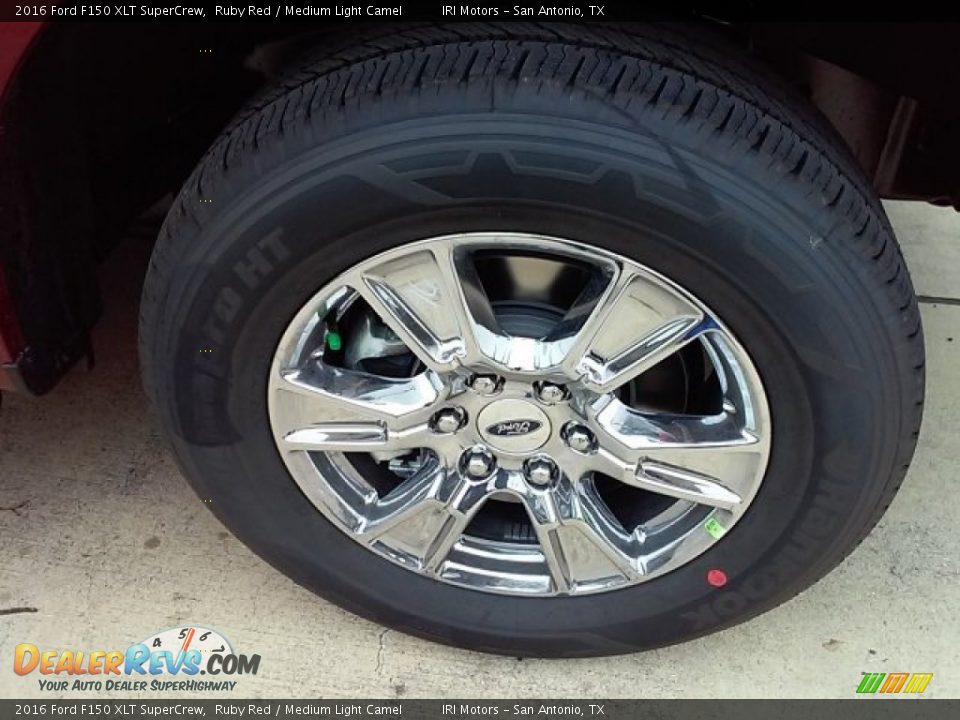 2016 Ford F150 XLT SuperCrew Ruby Red / Medium Light Camel Photo #4