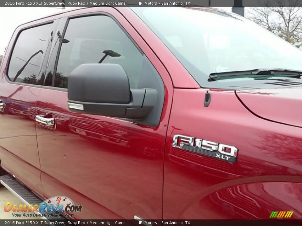 2016 Ford F150 XLT SuperCrew Ruby Red / Medium Light Camel Photo #7
