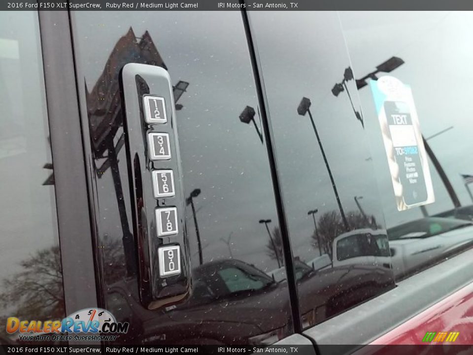 2016 Ford F150 XLT SuperCrew Ruby Red / Medium Light Camel Photo #10