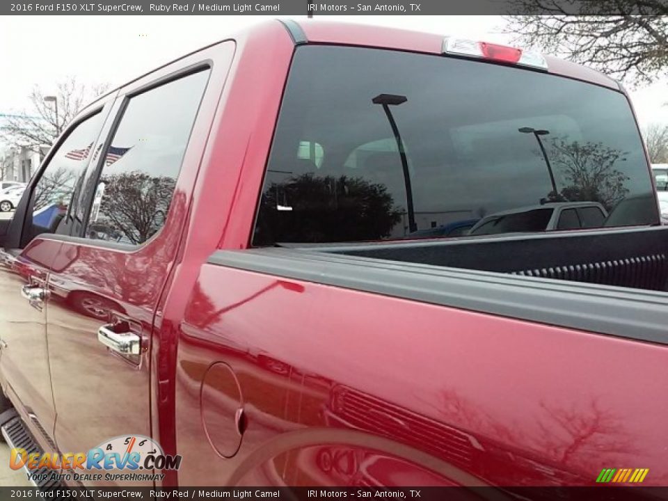 2016 Ford F150 XLT SuperCrew Ruby Red / Medium Light Camel Photo #11