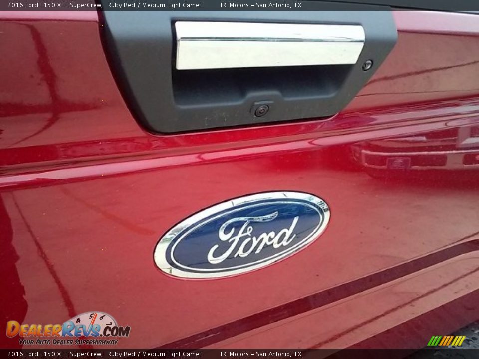 2016 Ford F150 XLT SuperCrew Ruby Red / Medium Light Camel Photo #15