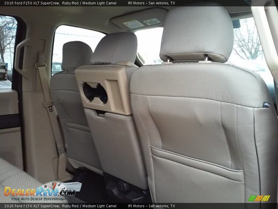 2016 Ford F150 XLT SuperCrew Ruby Red / Medium Light Camel Photo #18