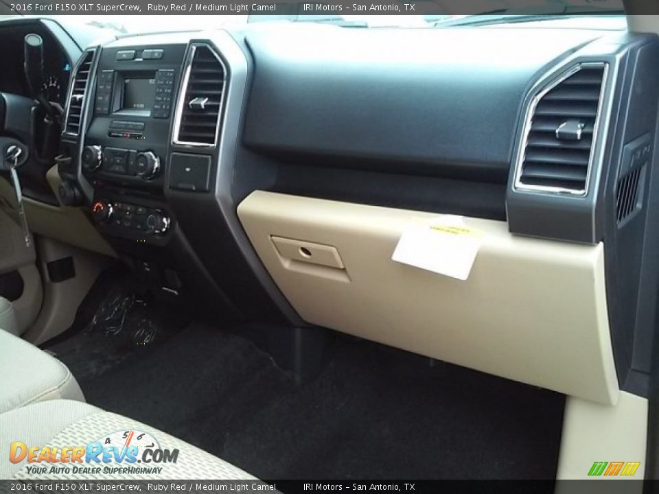 2016 Ford F150 XLT SuperCrew Ruby Red / Medium Light Camel Photo #23