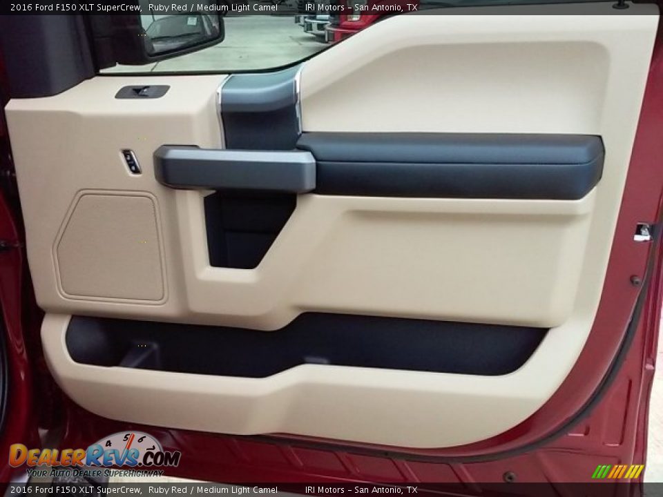 2016 Ford F150 XLT SuperCrew Ruby Red / Medium Light Camel Photo #24