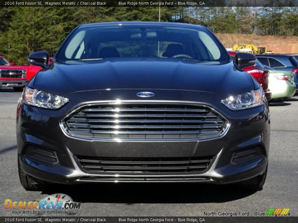 2016 Ford Fusion SE Magnetic Metallic / Charcoal Black Photo #8