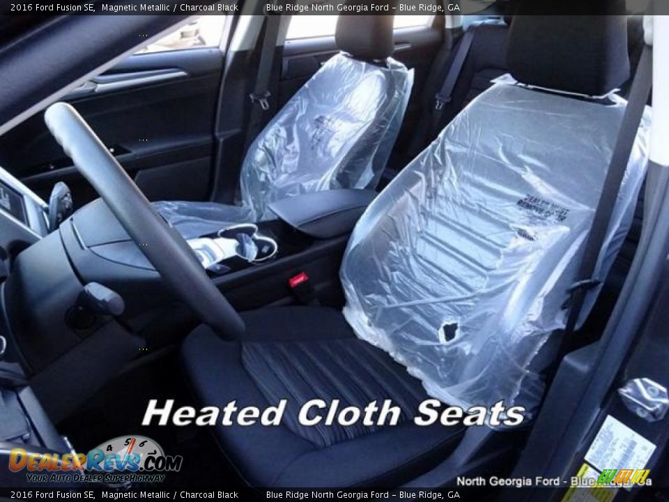2016 Ford Fusion SE Magnetic Metallic / Charcoal Black Photo #11