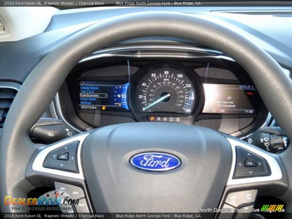 2016 Ford Fusion SE Magnetic Metallic / Charcoal Black Photo #19