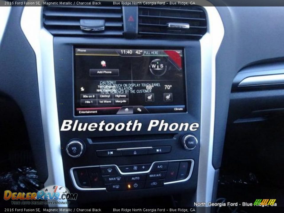 2016 Ford Fusion SE Magnetic Metallic / Charcoal Black Photo #20