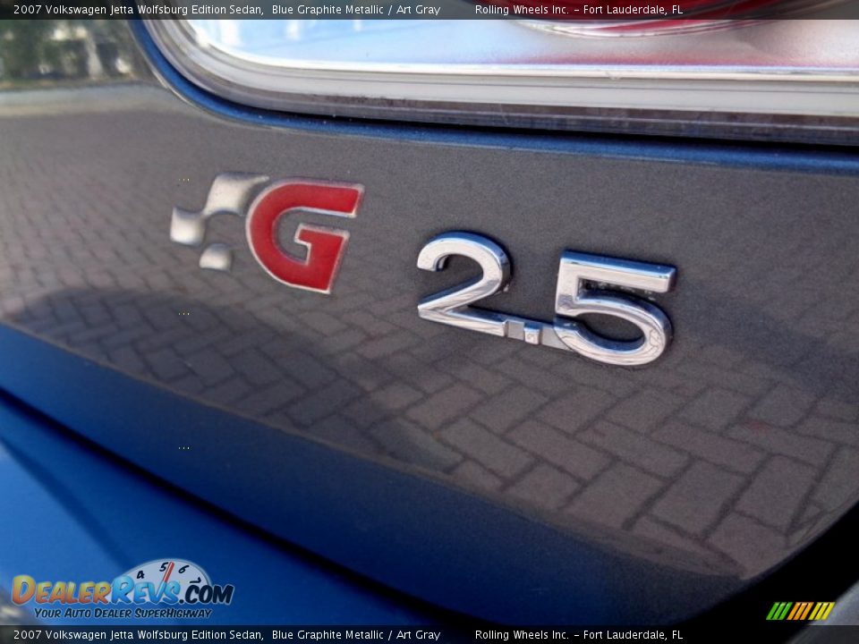 2007 Volkswagen Jetta Wolfsburg Edition Sedan Blue Graphite Metallic / Art Gray Photo #6