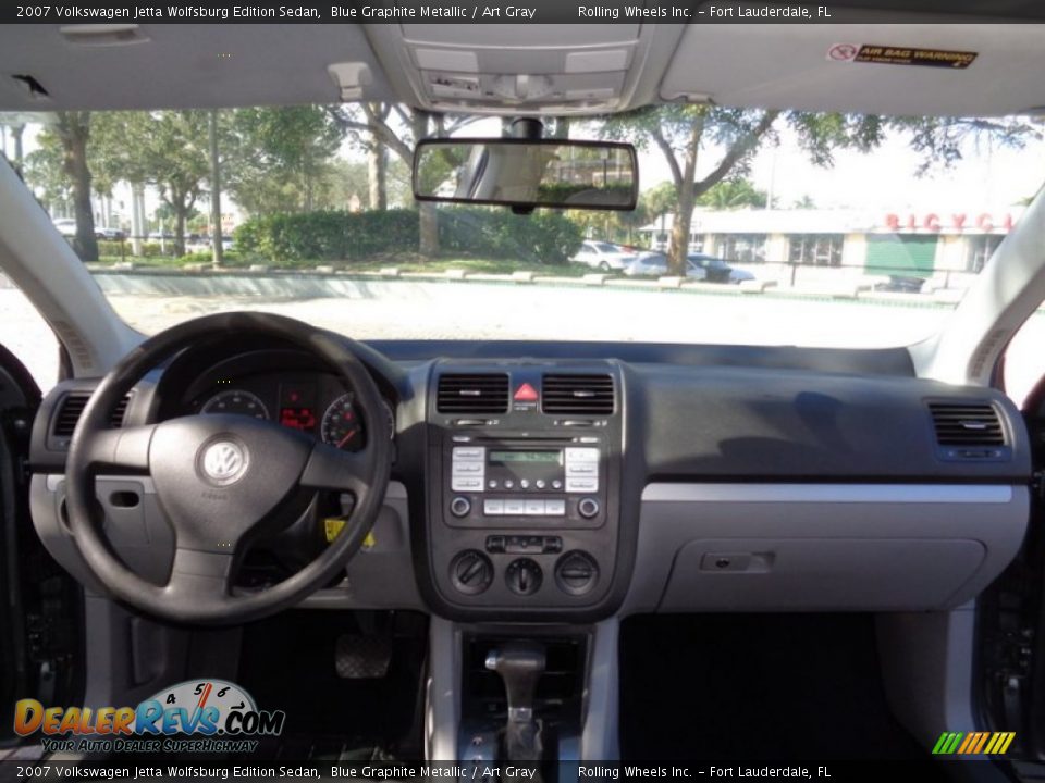 2007 Volkswagen Jetta Wolfsburg Edition Sedan Blue Graphite Metallic / Art Gray Photo #8