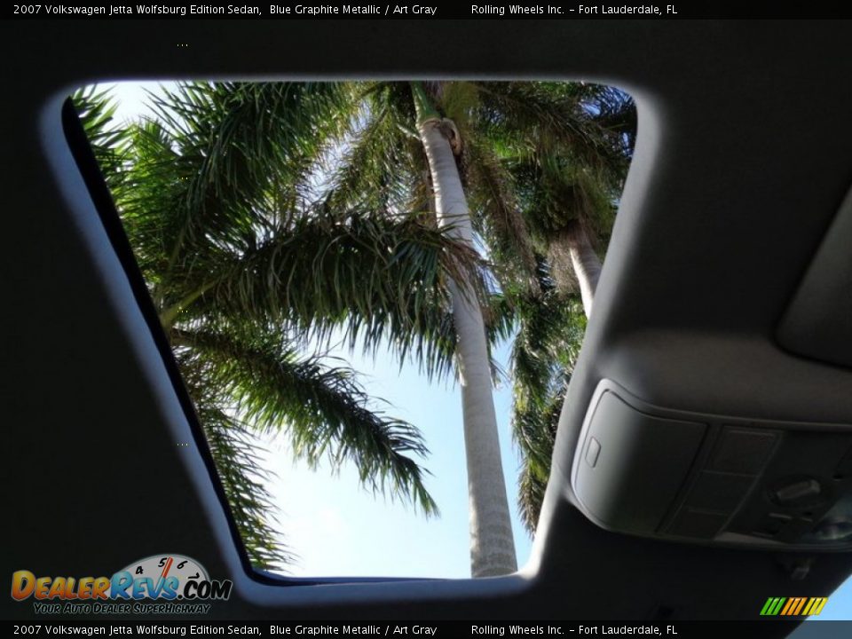 2007 Volkswagen Jetta Wolfsburg Edition Sedan Blue Graphite Metallic / Art Gray Photo #10