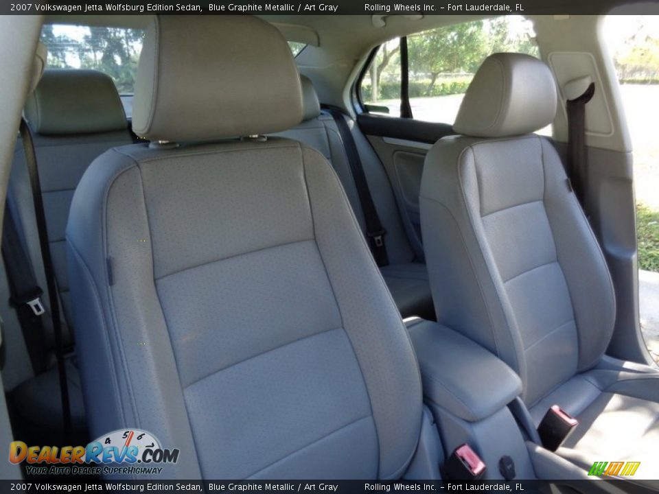 2007 Volkswagen Jetta Wolfsburg Edition Sedan Blue Graphite Metallic / Art Gray Photo #12