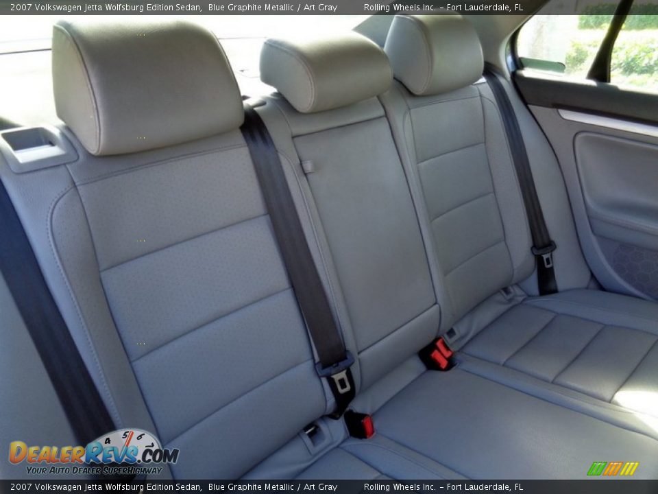 2007 Volkswagen Jetta Wolfsburg Edition Sedan Blue Graphite Metallic / Art Gray Photo #14