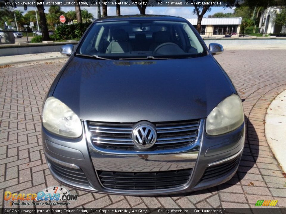 2007 Volkswagen Jetta Wolfsburg Edition Sedan Blue Graphite Metallic / Art Gray Photo #15
