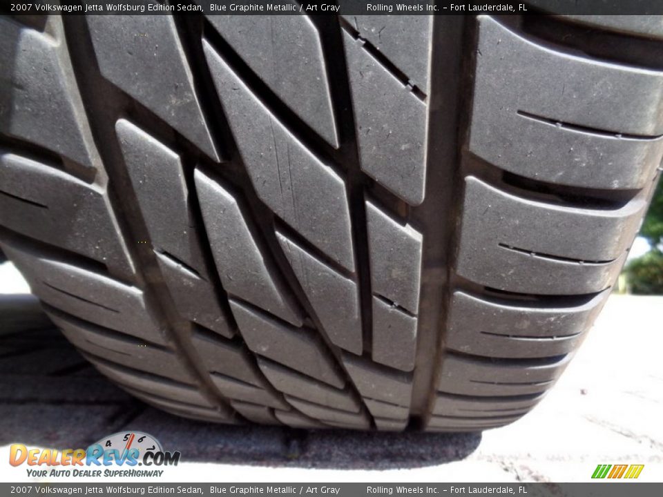 2007 Volkswagen Jetta Wolfsburg Edition Sedan Blue Graphite Metallic / Art Gray Photo #17