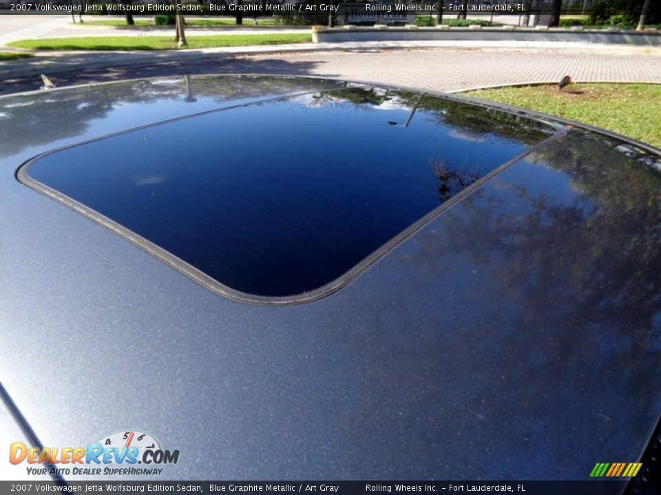 2007 Volkswagen Jetta Wolfsburg Edition Sedan Blue Graphite Metallic / Art Gray Photo #18