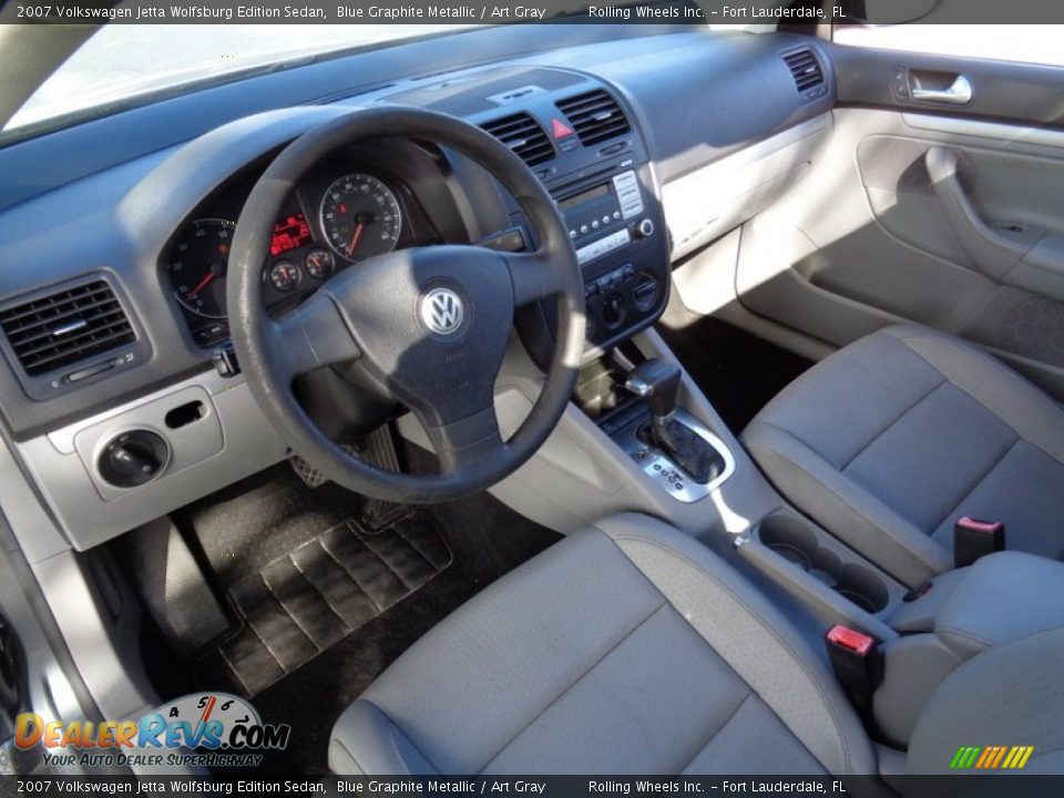 2007 Volkswagen Jetta Wolfsburg Edition Sedan Blue Graphite Metallic / Art Gray Photo #19
