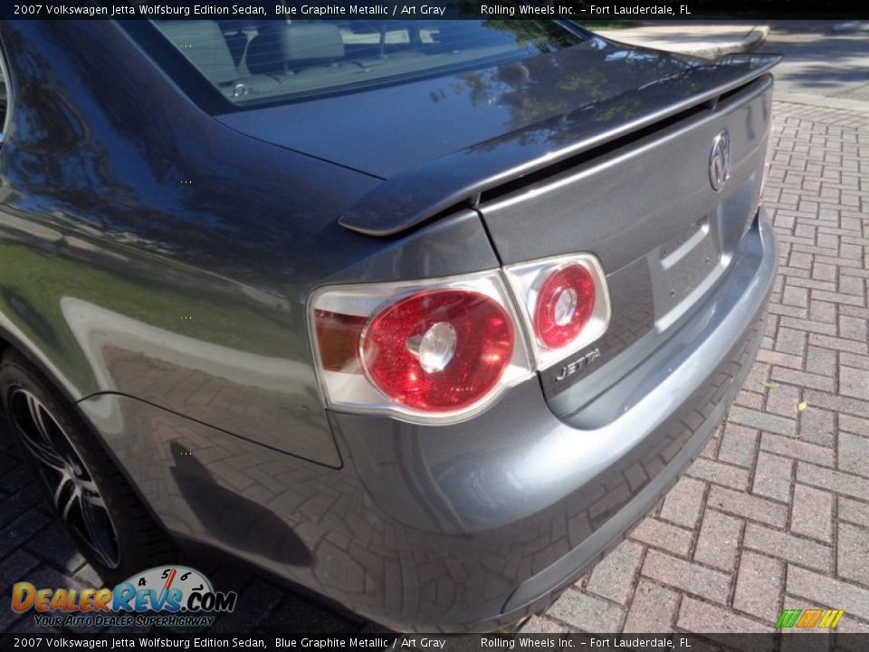 2007 Volkswagen Jetta Wolfsburg Edition Sedan Blue Graphite Metallic / Art Gray Photo #22