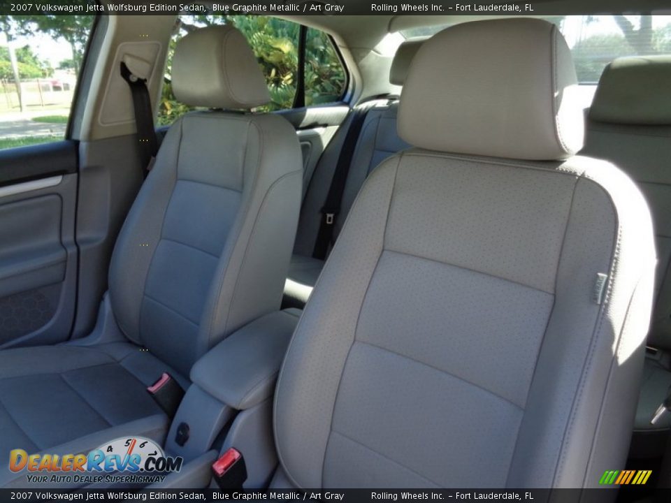 2007 Volkswagen Jetta Wolfsburg Edition Sedan Blue Graphite Metallic / Art Gray Photo #23