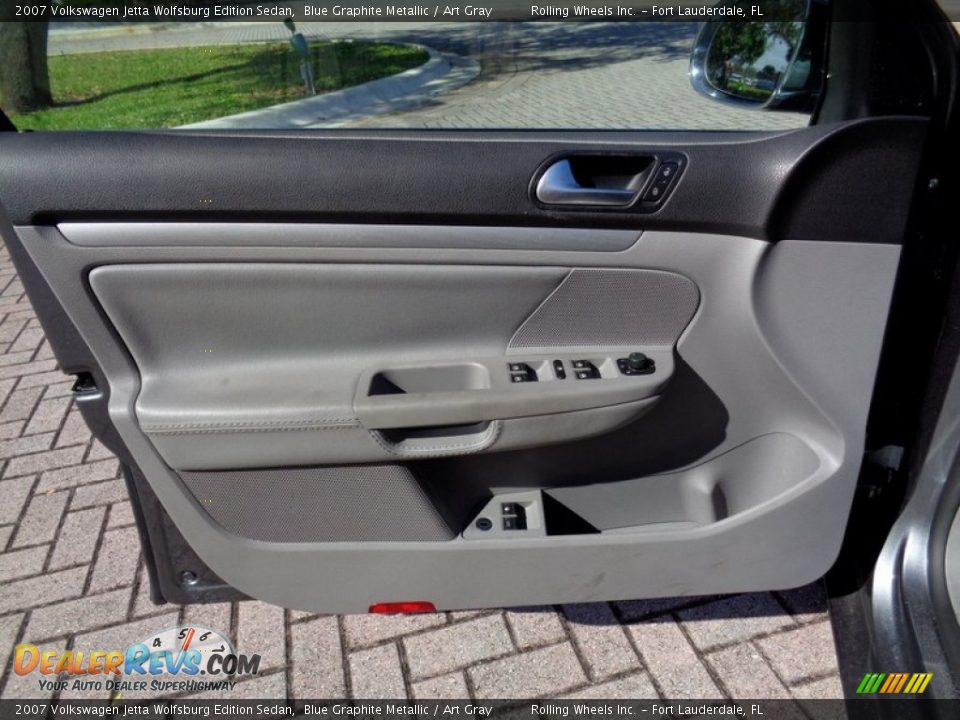 2007 Volkswagen Jetta Wolfsburg Edition Sedan Blue Graphite Metallic / Art Gray Photo #25