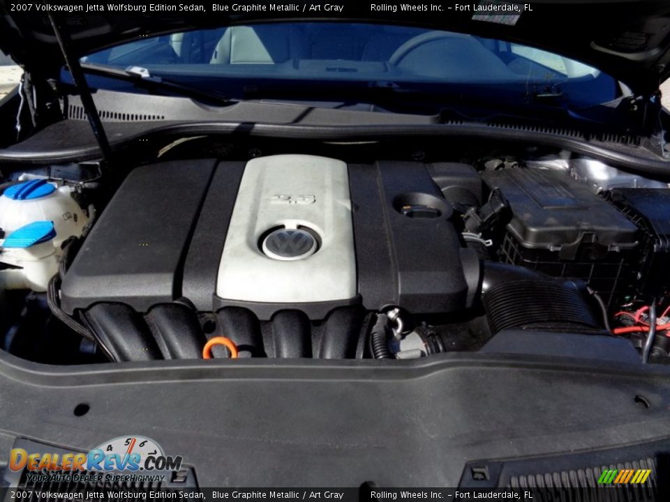 2007 Volkswagen Jetta Wolfsburg Edition Sedan Blue Graphite Metallic / Art Gray Photo #27