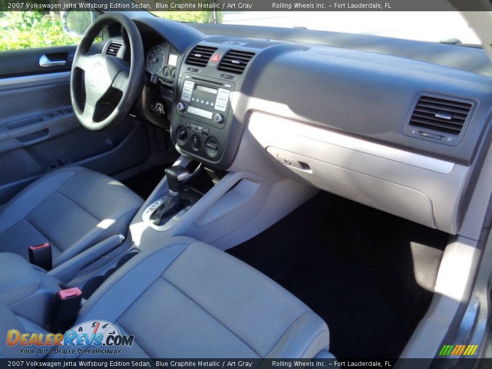 2007 Volkswagen Jetta Wolfsburg Edition Sedan Blue Graphite Metallic / Art Gray Photo #29